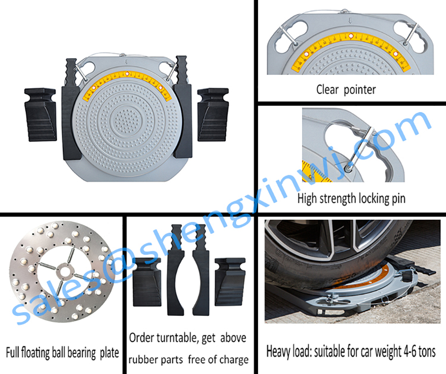 wheel alignment turn plates feature Функция поворотных пластин для выравнивания колес