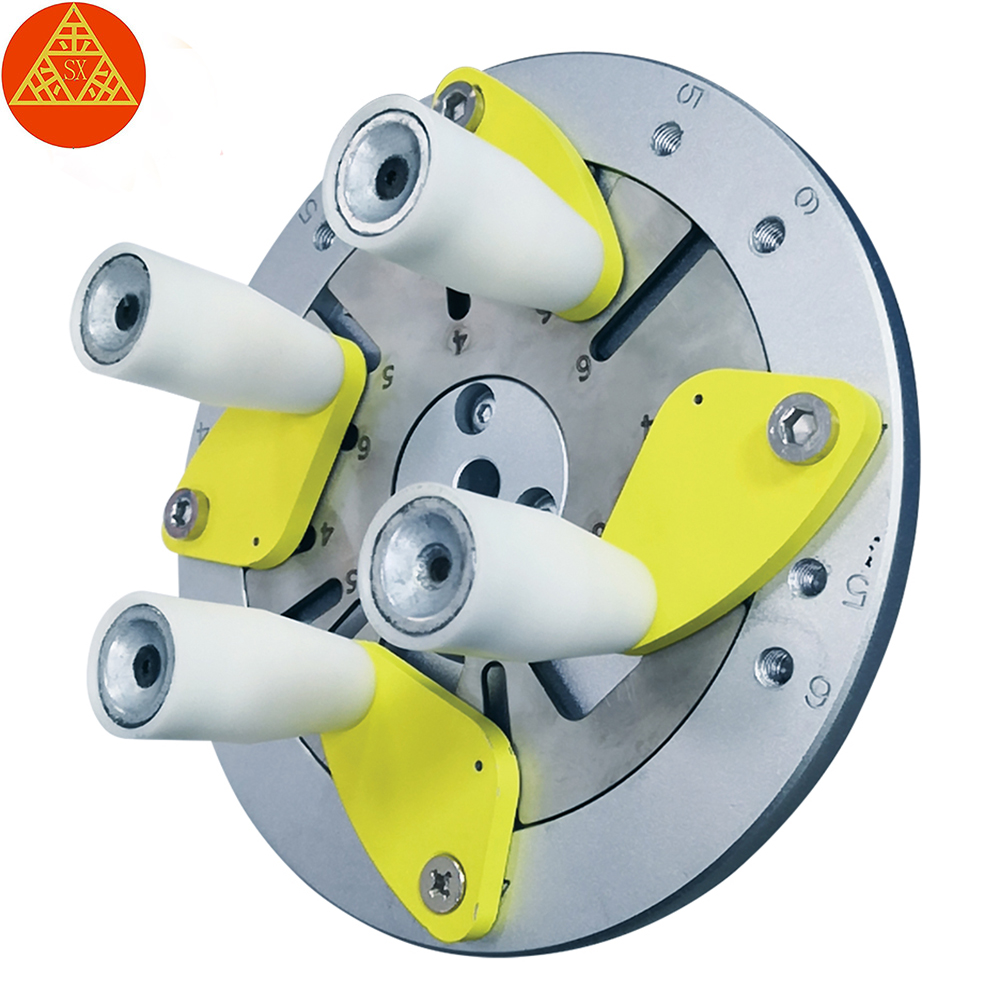 Машина для зажима колес с выравниванием головки и магнитным адаптером